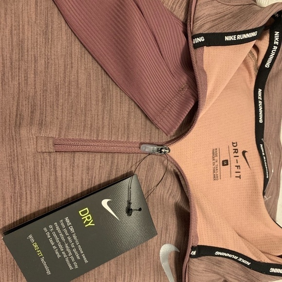 Nike Pink Mauve Dri-Fit Half ZIP Running Jacket 1X - Picture 4 of 4
